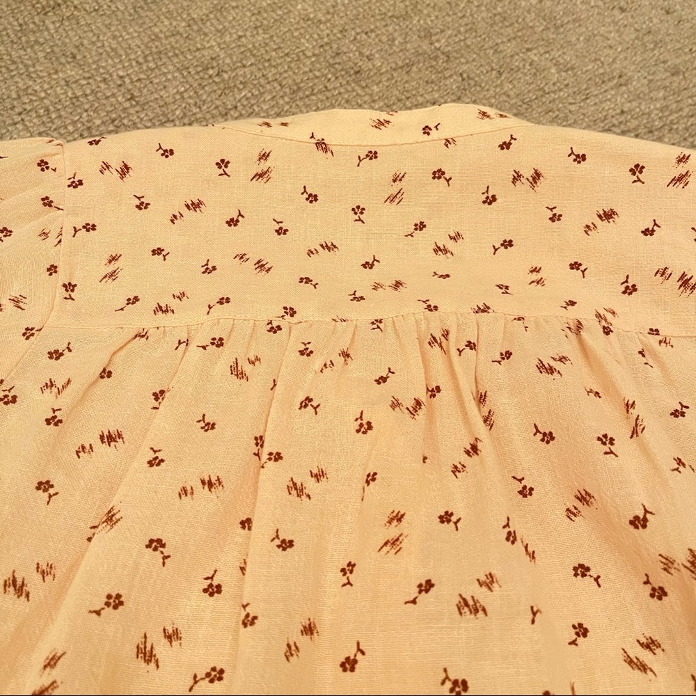 Madewell Peasant Top in Delicate Floral (XXS) - Picture 9 of 10
